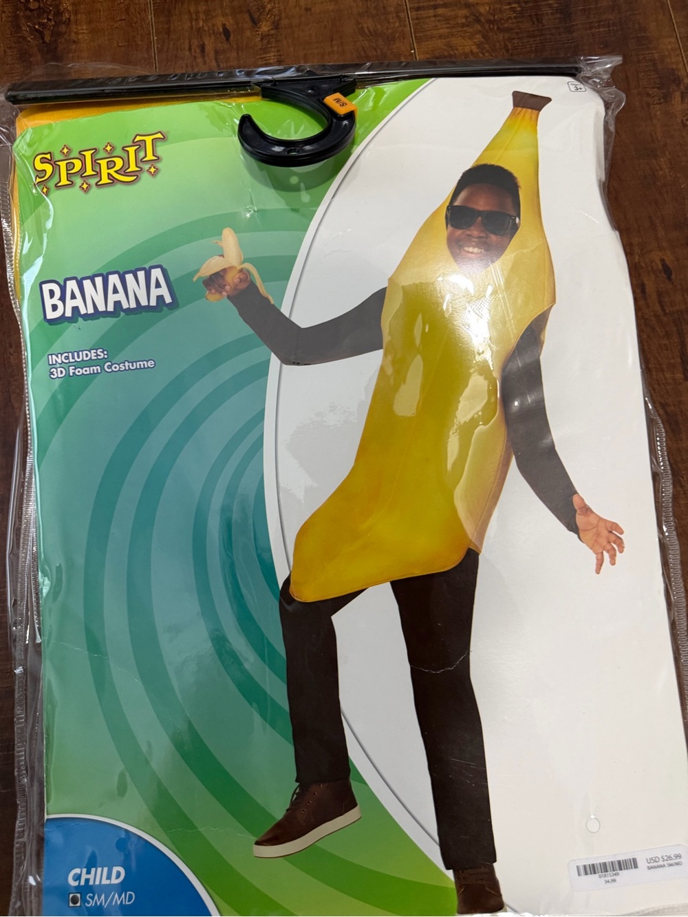 Spirit Yellow Banana Foam Kids Costume